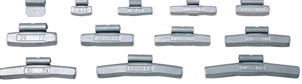 CLIP-ON FE WEIGHTS FOR ALLOY RIM